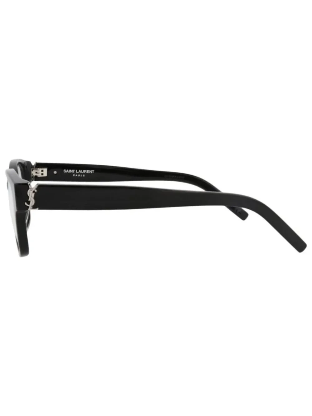 New Saint Laurent Women's Eyeglasses Square Rectangle Acetate Frame Black Black